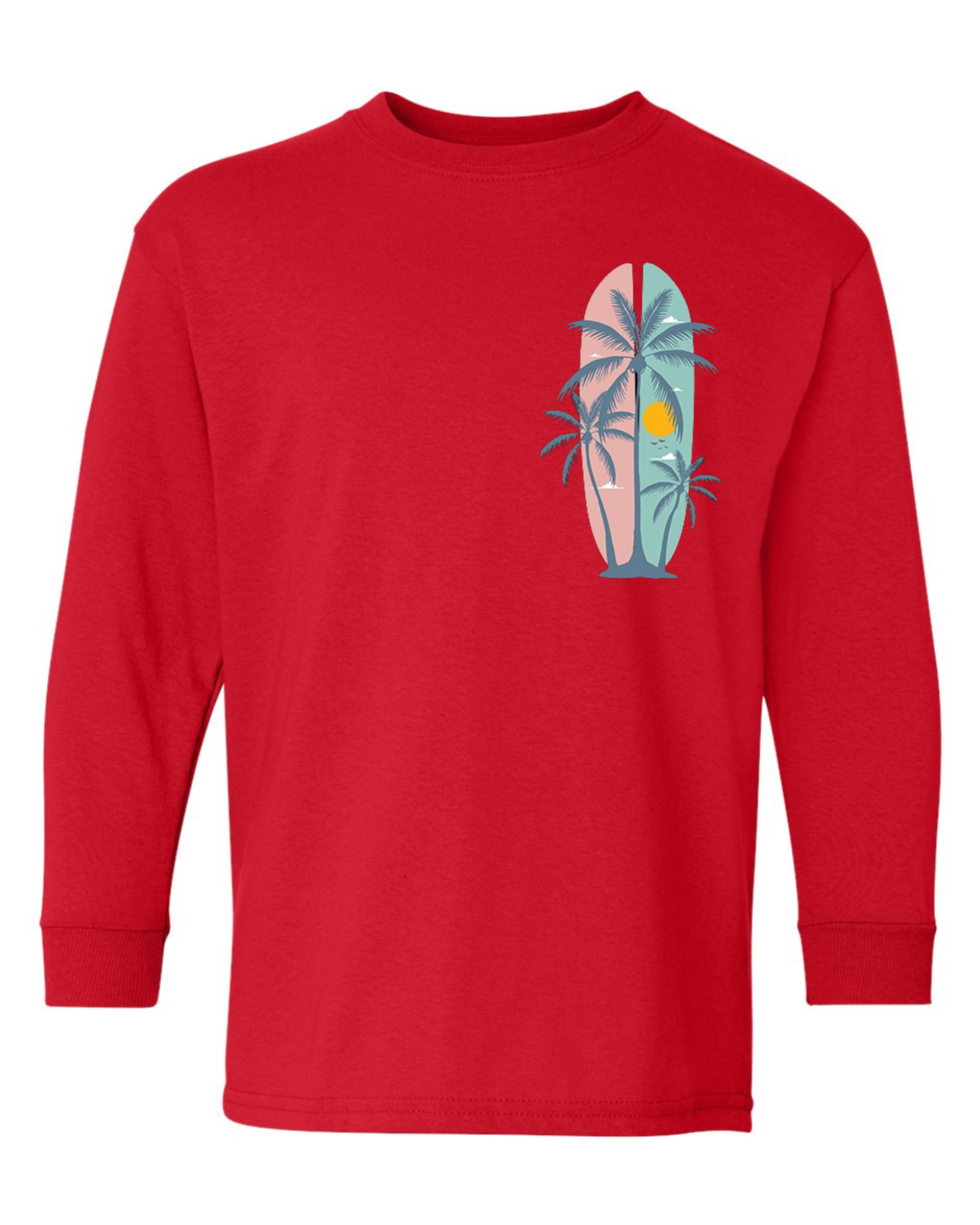 "Summer Palm Trees" Youth Long Sleeve T-Shirt