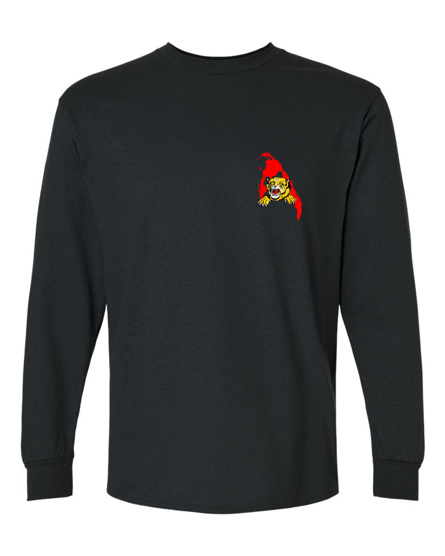 Tamil Eelam Map and Tiger Long Sleeve T-Shirt