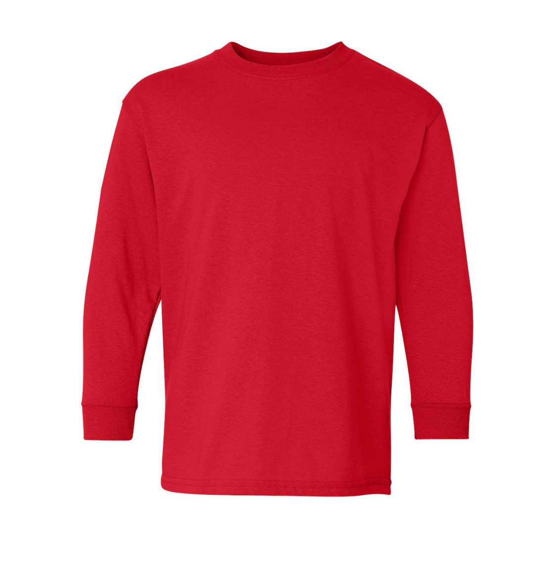 Youth Long Sleeve Round Neck T-Shirt (Unisex)