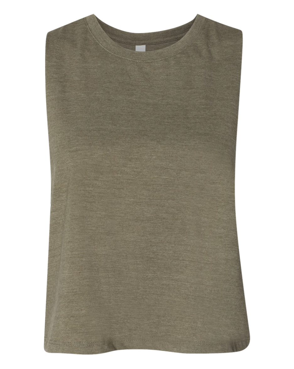 Women Racerback Crop Tank Top