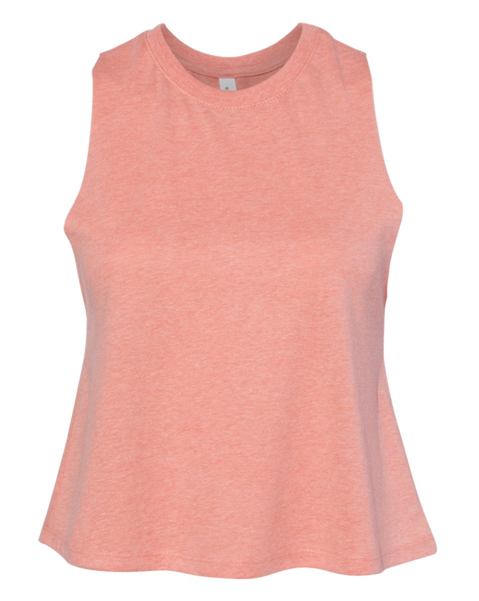Women Racerback Crop Tank Top