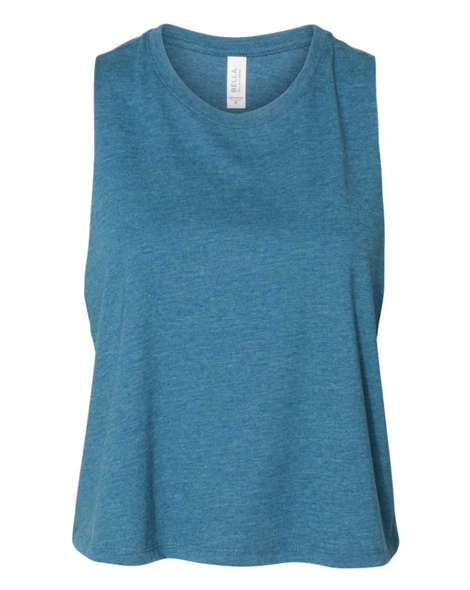 Women Racerback Crop Tank Top