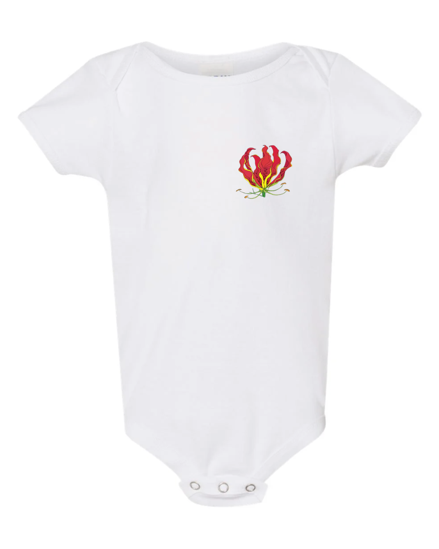 Karthigai Poo Baby Short Sleeve Onesie (Unisex)