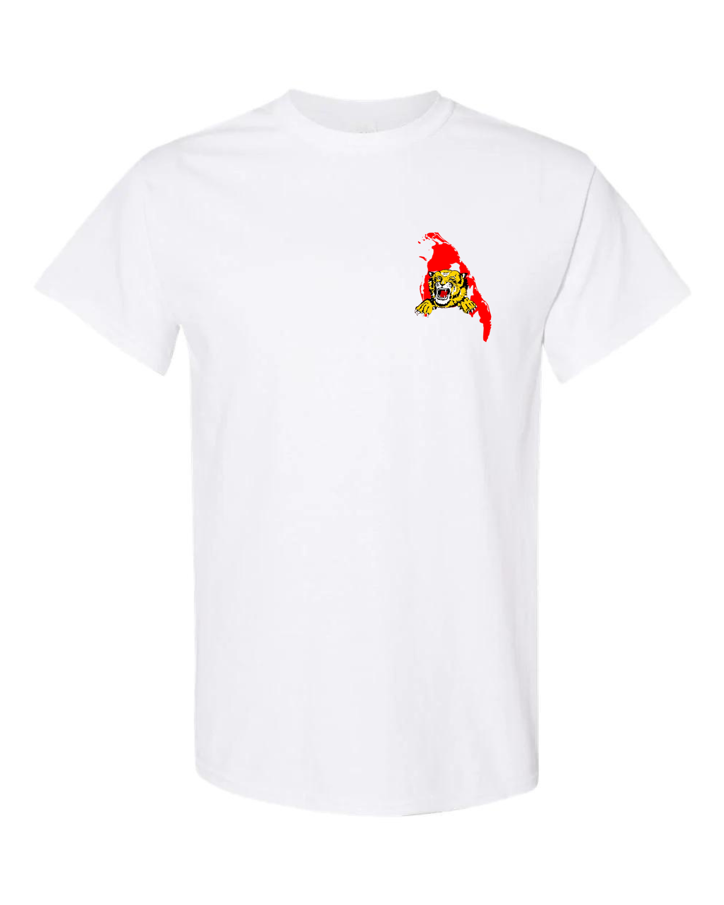 Tamil Eelam Map and Tiger Short Sleeve T-Shirt