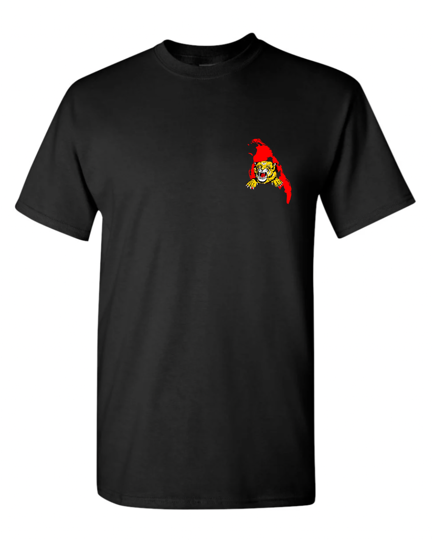 Tamil Eelam Map and Tiger Short Sleeve T-Shirt