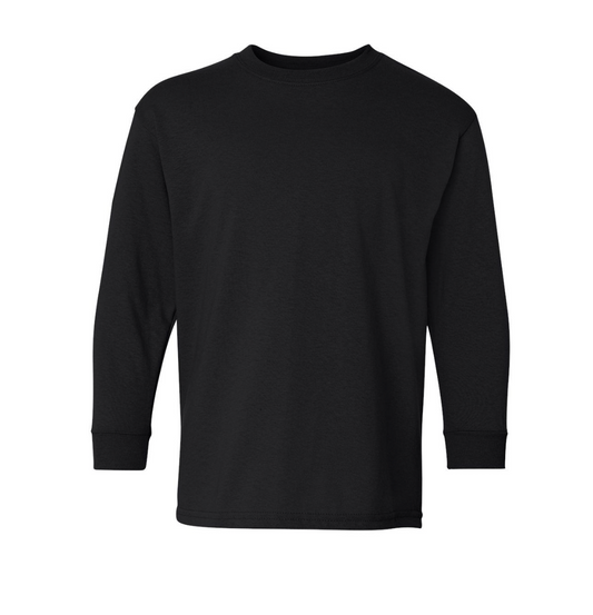 Youth Long Sleeve Round Neck T-Shirt (Unisex)