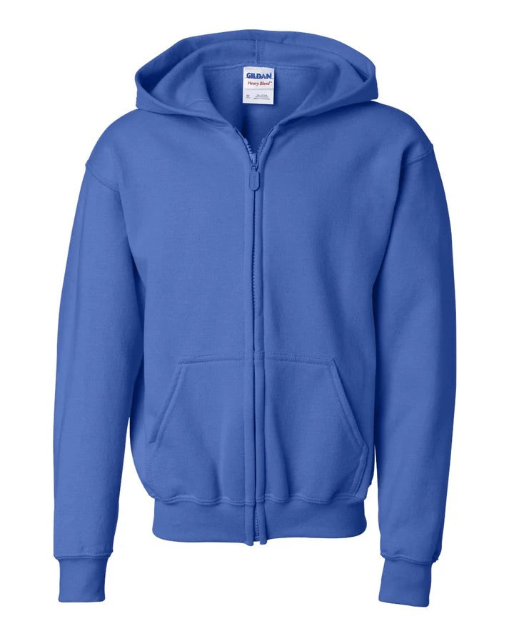 Youth Zip-up Hooded Sweatshirt (Unisex)