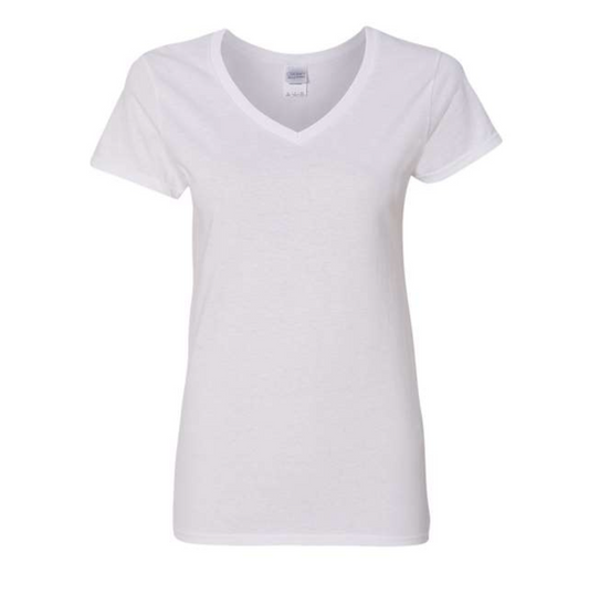 Women Short Sleeve V Neck T-Shirt